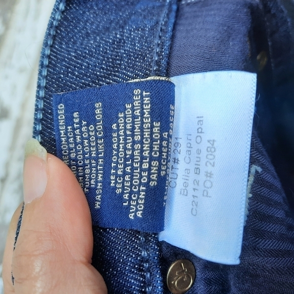 🌟 FIDELITY Denim Bella blue opal Capri Jeans size 31 - Picture 8 of 8